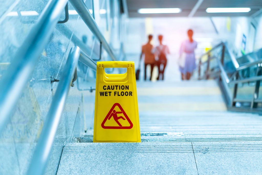 Wet floor sign