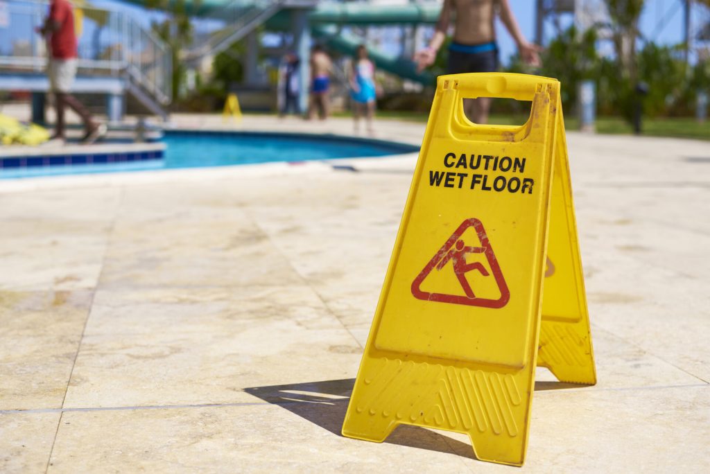 Wet floor sign